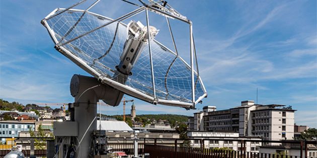 Die Forschungsanlage steht auf dem Dach des ETH-Gebäudes an der Sonneggstrasse. Copyright: ETH Zürich / Alessandro Della Bella