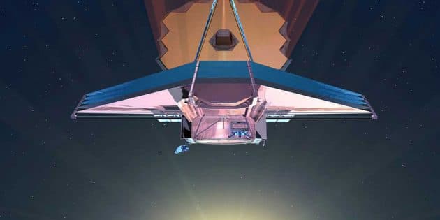 Künstlerische Darstellung des „James Webb Space Telescope“ (Illu.). Copyright: NASA