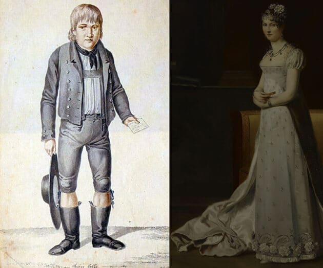 Kaspar Hauser und Stéphanie de Beauharnais, laut der Erbprinzentheorie Hausers Mutter.Copyright: Gemeinfrei