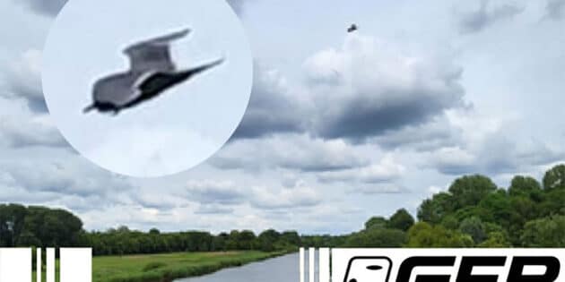 Fotobeleg einer UFO-Sichtung nahe Rendsburg am 10. Juni 2024 Quelle: GEP, Ufo-forschung.de