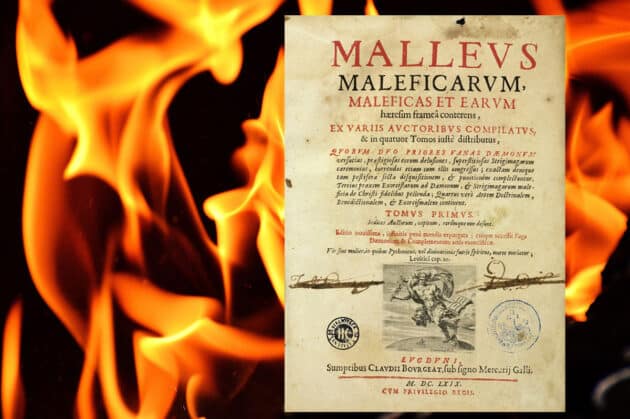 Ein Titelblatt des „Hexenhammers“ Malleus Maleficarum.